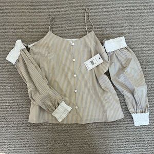 Prose & Poetry - Tami Cold-Shoulder Puffy Sleeve Top